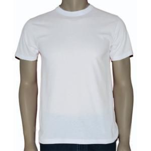Camiseta branca 100% algodão para transfer e silk
